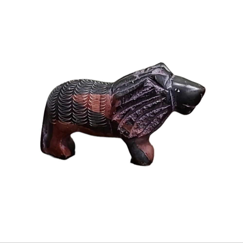 Soapstone Lion African Great Rift Valley Animal Figurine